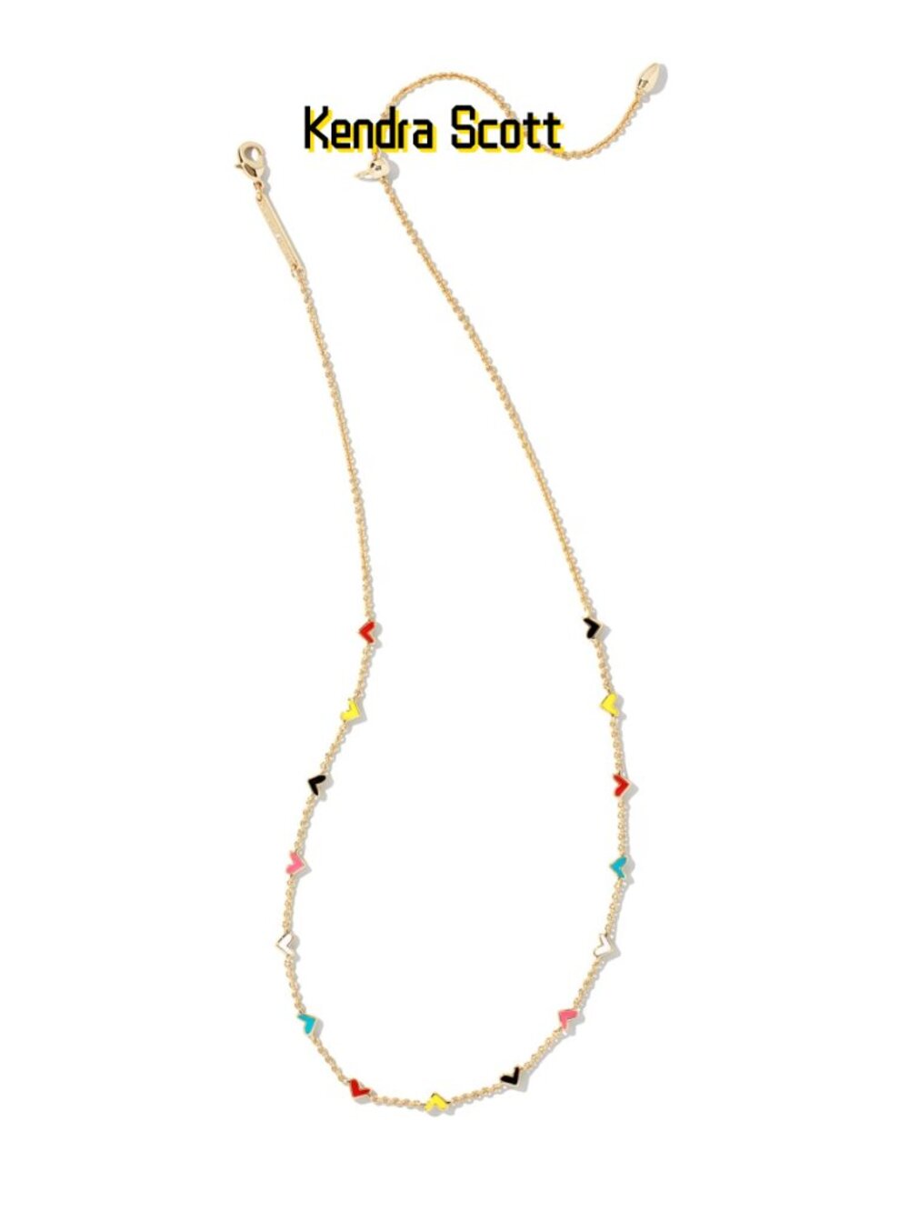 Haven Heart Gold Strand Necklace in Multi Mix - Picture 2 of 2